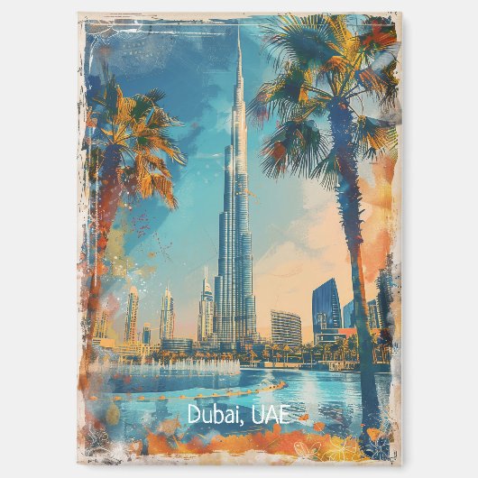 Dubai Verenigde Arabische Emiraten Burj Khalifa ku Magneet (Voorkant)