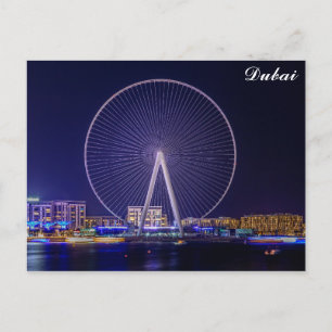 Dubai Verenigde Arabische Emiraten Ferris Night Briefkaart