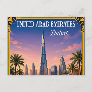 🌇 Dubai Verenigde Arabische Emiraten Herinnering Briefkaart