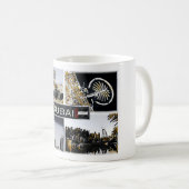 Dubai - Verenigde Arabische Emiraten - Mozaïek - Koffiemok (Voorkant rechts)