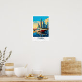 Dubai Verenigde Arabische Emiraten Reisprint Poster (Keuken)