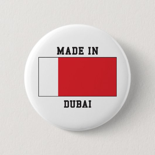 Dubai, Verenigde Arabische Emiraten Ronde Button 5,7 Cm (Voorkant)