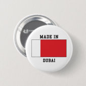 Dubai, Verenigde Arabische Emiraten Ronde Button 5,7 Cm (Voorkant /achterkant)