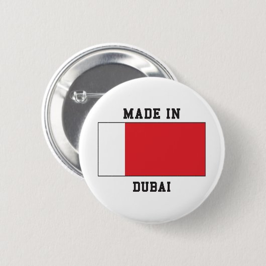 Dubai, Verenigde Arabische Emiraten Ronde Button 5,7 Cm (Voorkant /achterkant)