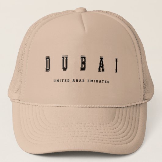 Dubai Verenigde Arabische Emiraten Trucker Pet (Voorkant)