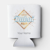 Dubai Verenigde Arabische Emiraten  VAE Souvenir Blikjeskoeler (Achterkant)