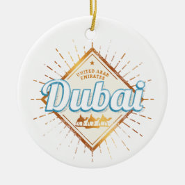 Dubai Verenigde Arabische Emiraten  VAE Souvenir Keramisch Ornament