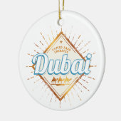Dubai Verenigde Arabische Emiraten VAE Souvenir Keramisch Ornament (Links)
