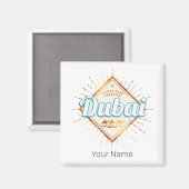Dubai Verenigde Arabische Emiraten VAE Souvenir Magneet (Voorkant / Achterkant)