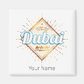 Dubai Verenigde Arabische Emiraten VAE Souvenir Magneet (Voorkant)