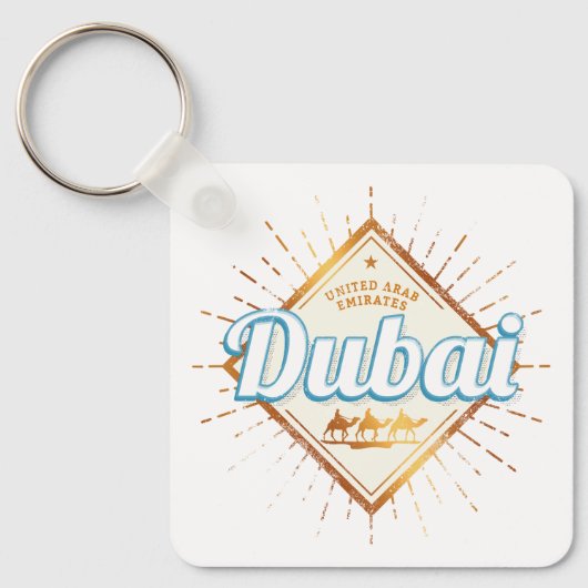 Dubai Verenigde Arabische Emiraten  VAE Souvenir Sleutelhanger (Voorkant)