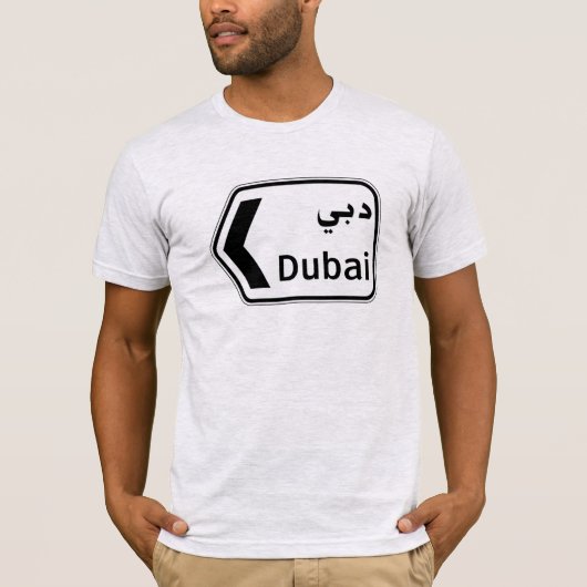 Dubai, verkeersbord, Verenigde Arabische Emiraten T-shirt (Voorkant)