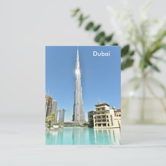 Dubai Vintage Travel Tourism and Briefkaart (Staand voorkant)
