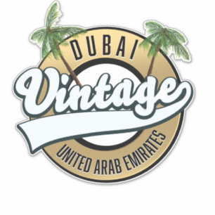Dubai Vintage Verenigde Arabische Emiraten  Sticker