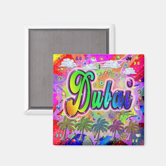 Dubai Vista Express-magneet Magneet (Voorkant / Achterkant)