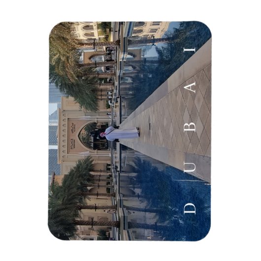 Dubai walkway uitzicht koelkastmagneet magneet (Verticaal)