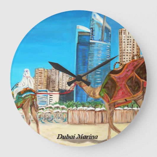 Dubai - Wandklok (Voorkant)