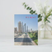 Dubai weg en gebouwen uitzicht briefkaart (Staand voorkant)