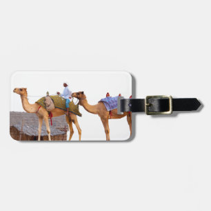Dubai woestijn bagagelabel