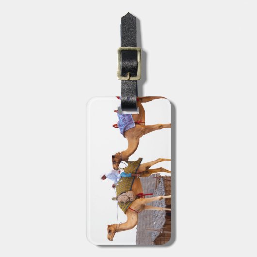 Dubai woestijn bagagelabel (Voorkant verticaal)