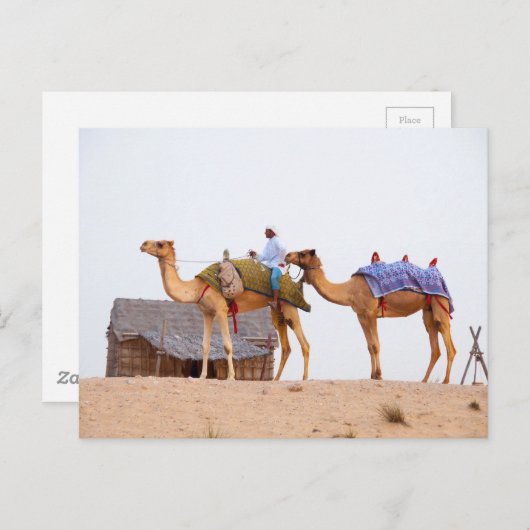 Dubai woestijn briefkaart (Voorkant / Achterkant)