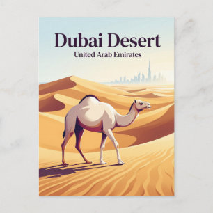 Dubai Woestijn Verenigde Arabische Emiraten Briefkaart
