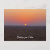 dubai zonsondergang briefkaart (Voorkant)