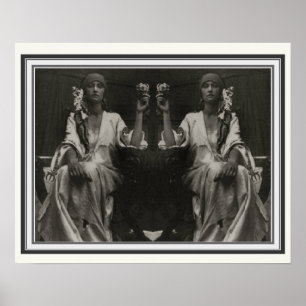 Dubbel Afbeelding Alphonse Mucha Poster 16 x 20