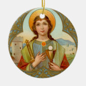 Dubbel Afbeelding Barbara (BK 001) Keramisch Ornament (Voorkant)