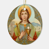 Dubbel Afbeelding Barbara (BK 001) Keramisch Ornament (Links)