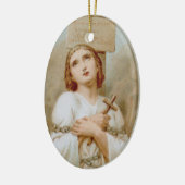 Dubbel Afbeelding sint-jakob (BF 01) ovaal Keramisch Ornament (Links)