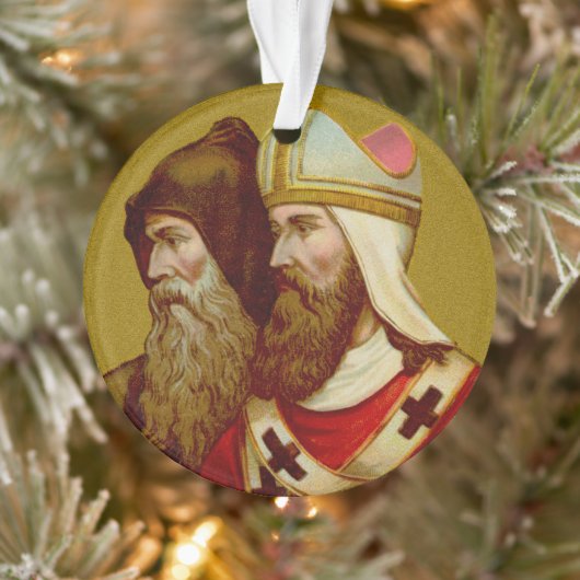 Dubbel Afbeelding SS. Cyril & Methodius (M 001) Ac Ornament (Boom)