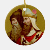 Dubbel Afbeelding SS. Cyril & Methodius (M 001) Keramisch Ornament (Voorkant)
