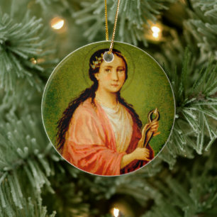 Dubbel Afbeelding St. Apollonia (BLA 001) Keramisc Keramisch Ornament