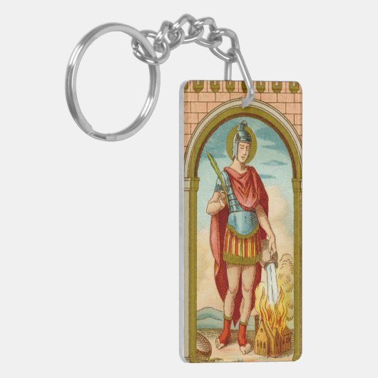 Dubbel Afbeelding St. Florian of Lorch (BK 32) Sleutelhanger (Voorkant Links)