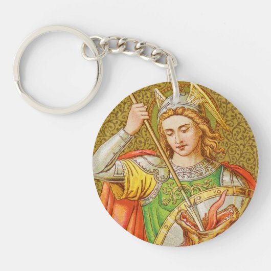 Dubbel Afbeelding St. George (SNV 13) Sleutelhanger (Voorkant)