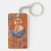 Dubbel Afbeelding St. Louis IX de koning (PM 05) Sleutelhanger (achterkant)