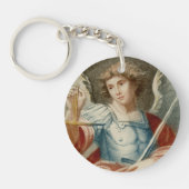 Dubbel Afbeelding St. Michael the Archangel (M 010 Sleutelhanger (Voorkant)
