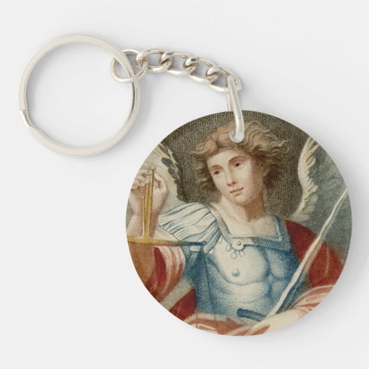 Dubbel Afbeelding St. Michael the Archangel (M 010 Sleutelhanger (Voorkant)