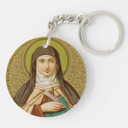 Dubbel Afbeelding St. Teresa van Avila (SNV 27) Sleutelhanger (Achterkant)