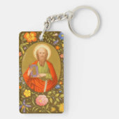 Dubbel Afbeelding van de apostel Paulus (PM 06) Sleutelhanger (achterkant)