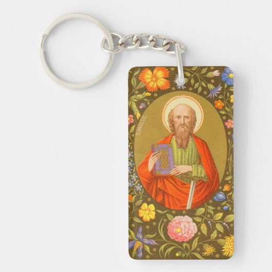 Dubbel Afbeelding van de apostel Paulus (PM 06) Sleutelhanger (Voorkant)