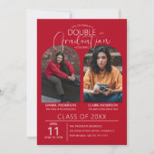 Dubbel Afstudeerboog Foto Afstuderen Kaart (Voorkant)