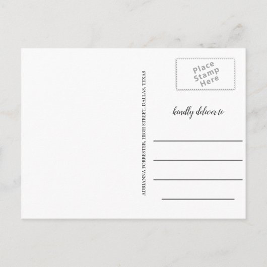 Dubbel Afstuderen De datumfoto opslaan Briefkaart (Achterkant)