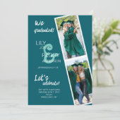 Dubbel Afstuderen foto voor broers en zussen of vr Kaart (Staand voorkant)