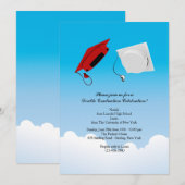 Dubbel Afstuderen Pet gooien 3 verticaal Kaart (Voorkant / Achterkant)