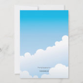 Dubbel Afstuderen Pet Toss Invitation Kaart (Achterkant)