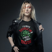 Dubbel altijd in als een baas - Dart Player T-shirt