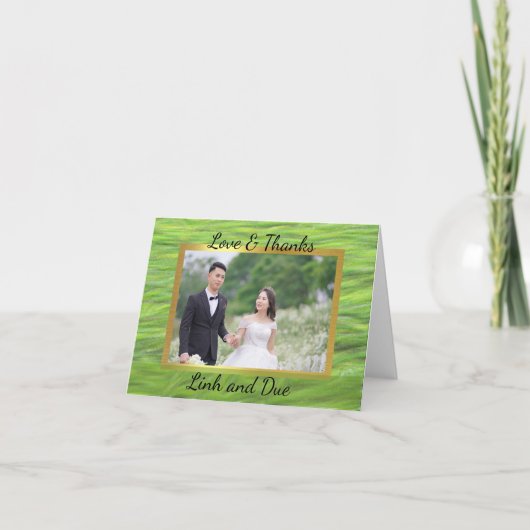 Dubbel Bedankkaartje Bedankkaart (Voorkant)