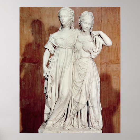 Dubbel beeld van de Princesses Louise (1776-1810) Poster (Voorkant)
